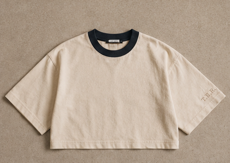The Contrast Tee - Creme