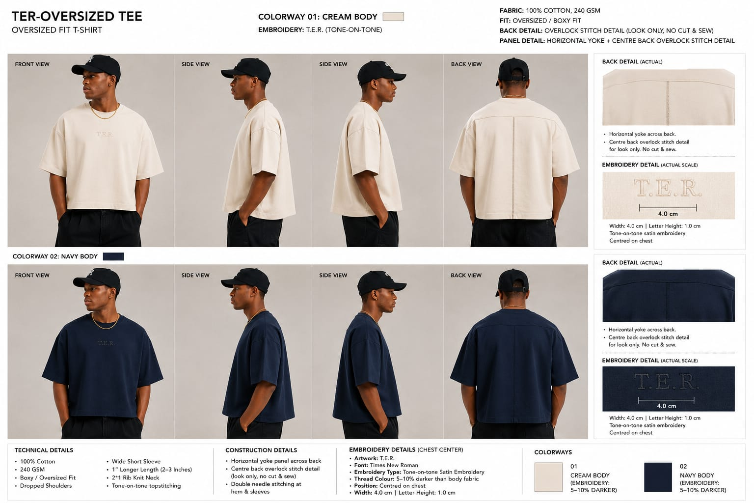 TER Uniform Tee - Creme